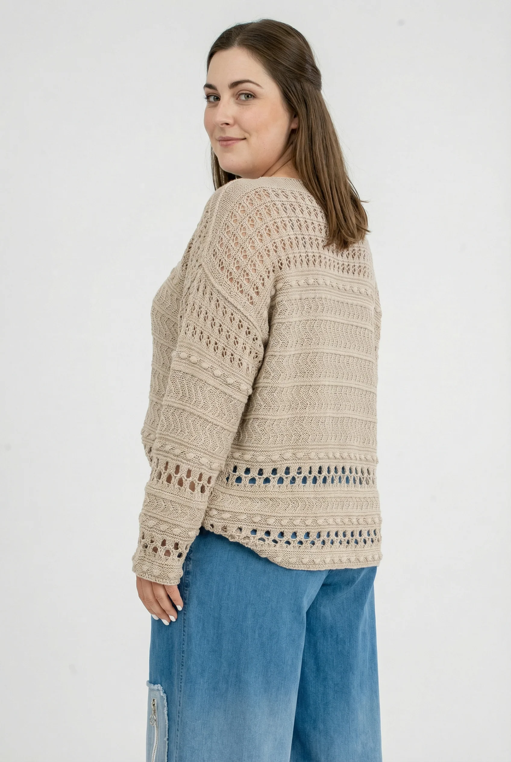 T-shirt en tricot 'Cotture' – Toucher doux, coupe élégante et aérée – Image 4