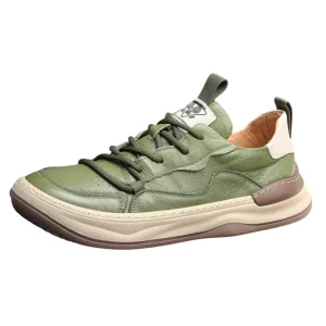 Chaussures en cuir à semelles élevées