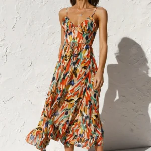 ZANA - ROBE MIDI COLORÉE