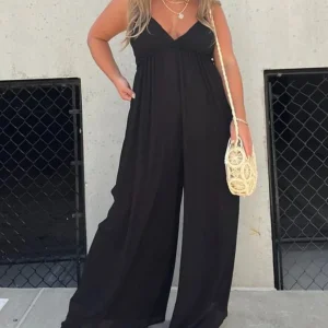 ILIANA – COMBINAISON EN COTON À COL EN V