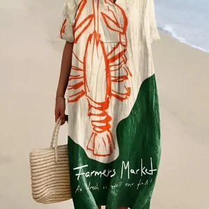 Colette | Robe Homard Graphique