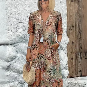 Isabeau | Robe Midi Imprimée