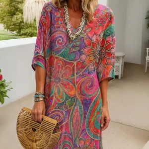 ARVENY - ROBE FLORALE