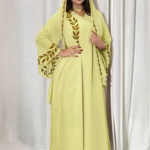 Abaya dubai kimono or safran