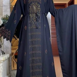 Abaya dubai luxe noir intense