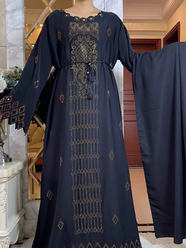 Abaya dubai luxe noir intense