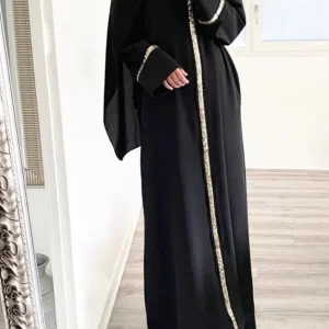 Abaya dubai urbaine noire