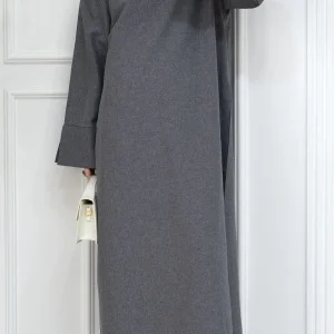 Abaya femme dubaï gris foncé