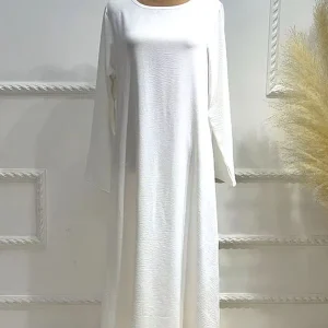 Abaya femme moderne blanche