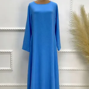 Abaya femme moderne bleue