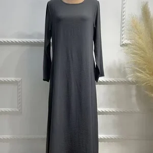 Abaya femme moderne gris foncé