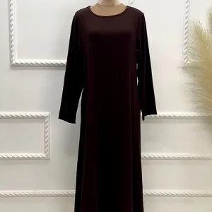 Abaya femme moderne marron foncé