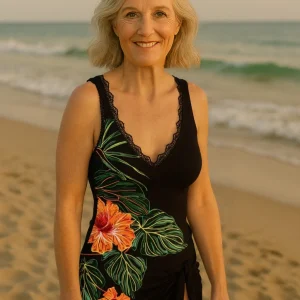 Gitte - Tankini à imprimé floral