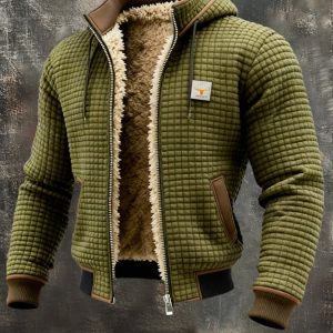 Mathéo™ | Veste Polaire Thermique Vert Militaire