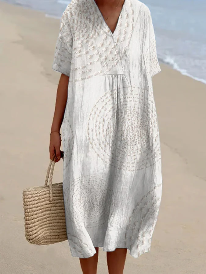 Arielle | Robe ample à broderies circulaires – Image 2