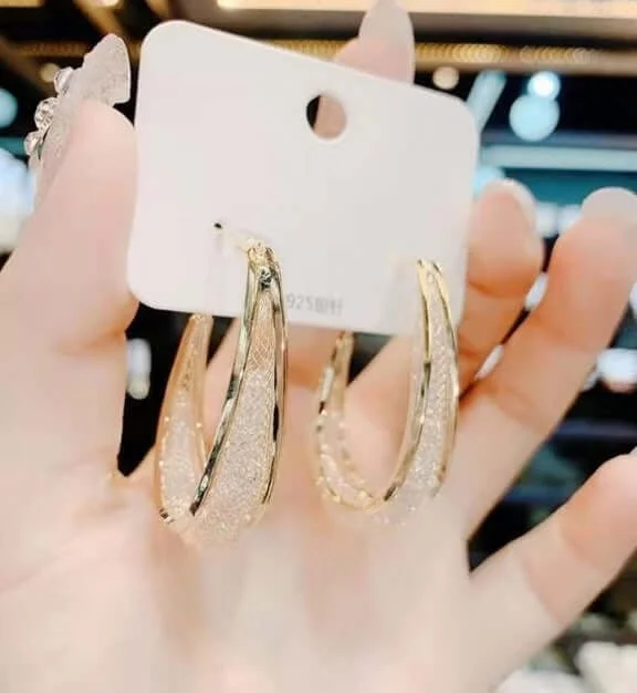 Boucles d’oreilles créoles ovales en maille tressée pour femme en argent sterling 925 – Image 5