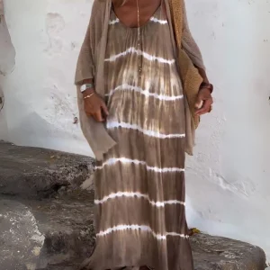 BELINA - ROBE BOHO TIE-DYE