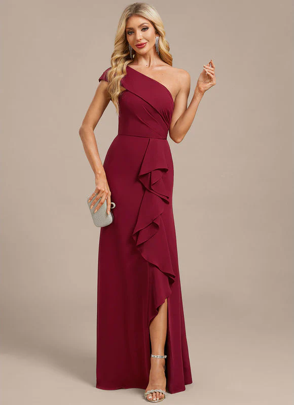 Robe Mousseline Bordeaux – Image 6