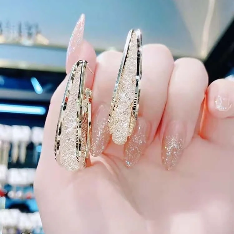 Boucles d’oreilles créoles ovales en maille tressée pour femme en argent sterling 925 – Image 6