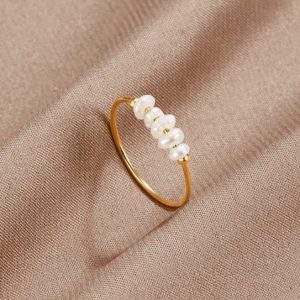 Grace - Bague en perles d'eau douce