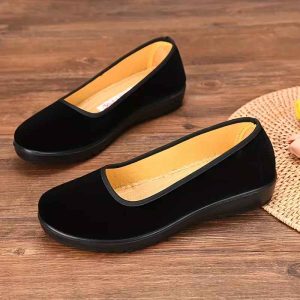 Mocassins de sport à enfiler élastiques pour femmes, bout rond, pour tous les jours