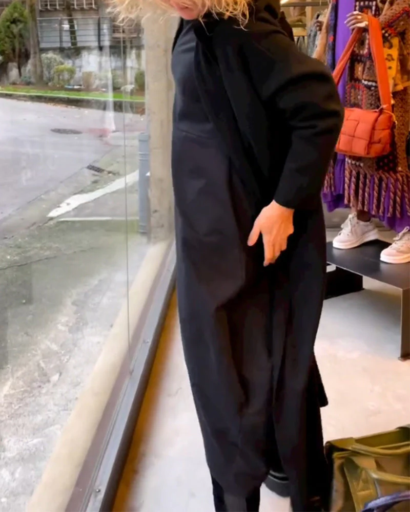 LINDA™ | Robe élégante de couleur unie – Image 8