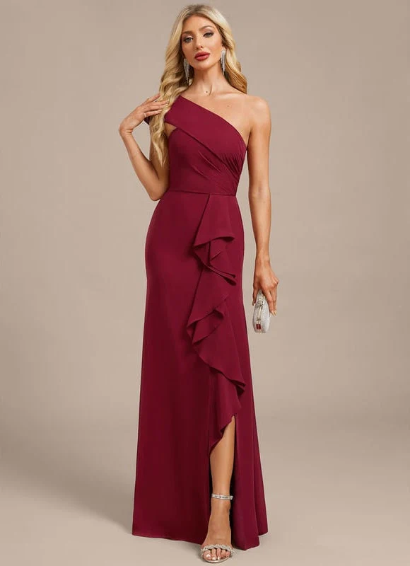 Robe Mousseline Bordeaux – Image 2
