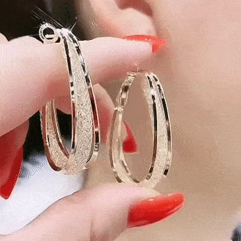 Boucles d’oreilles créoles ovales en maille tressée pour femme en argent sterling 925 – Image 8