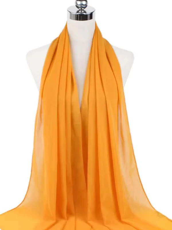 Hijab en mousseline or – Image 2