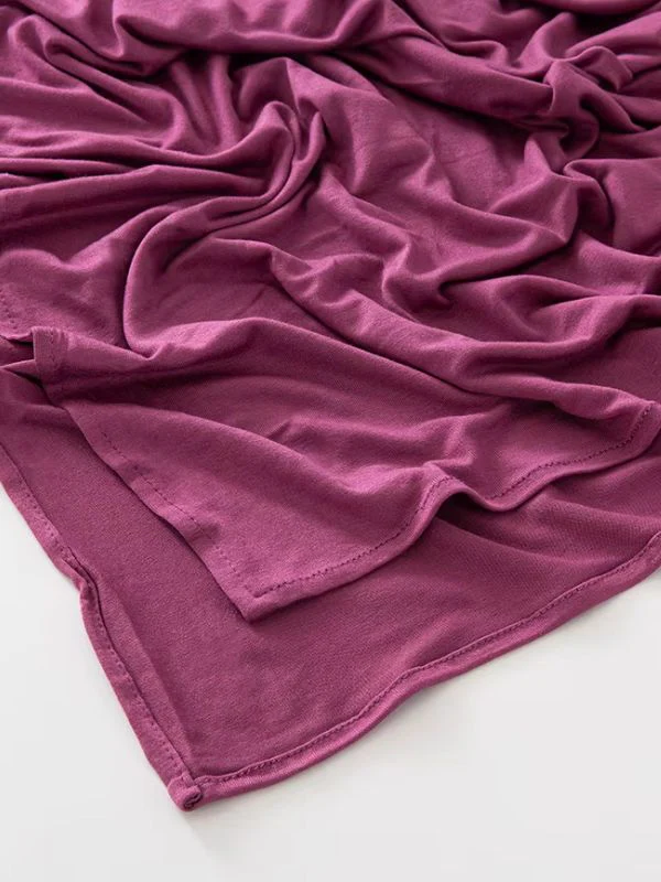 Hijab jersey en coton fuchsia