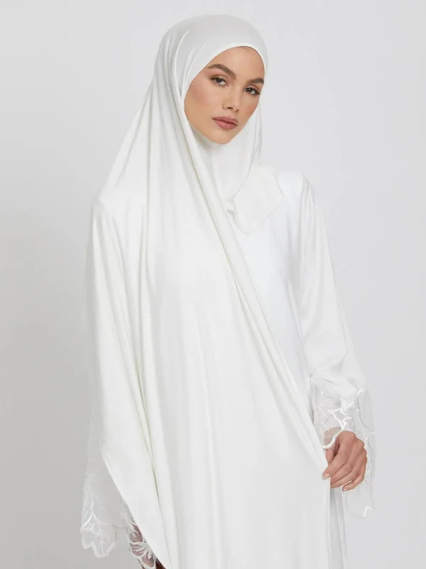 Hijab jersey premium "Blanc" – Image 5