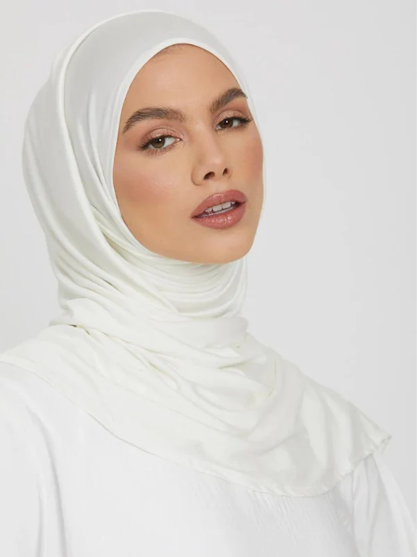 Hijab jersey premium "Blanc" – Image 4