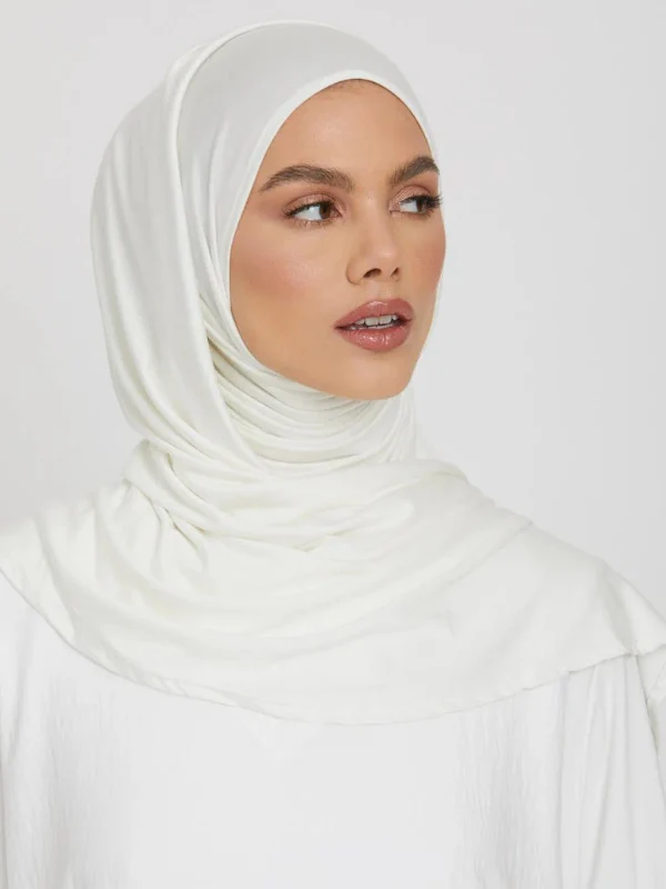 Hijab jersey premium "Blanc" – Image 3