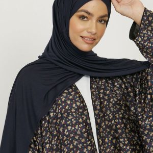 Hijab Jersey Premium "Bleu Marine"