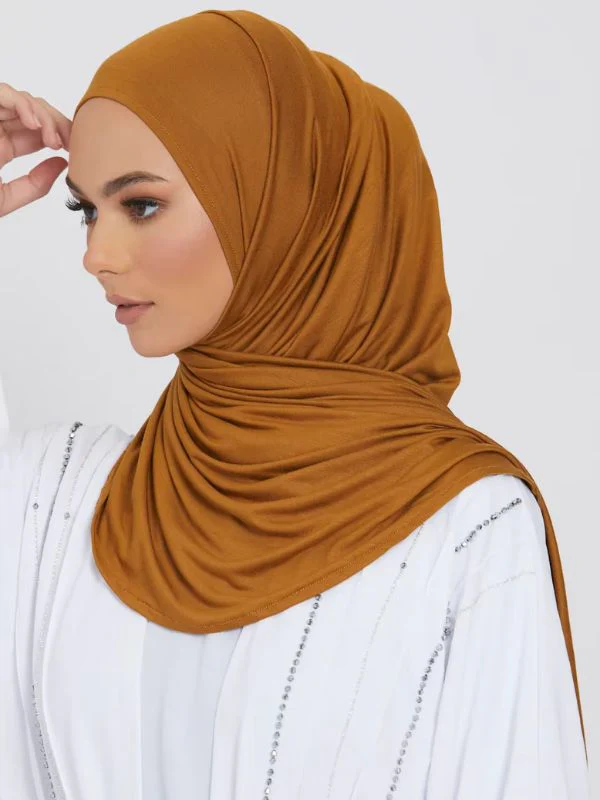 Hijab jersey premium "Caramel Doré" – Image 2
