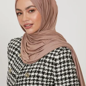 Hijab jersey premium "Taupe"