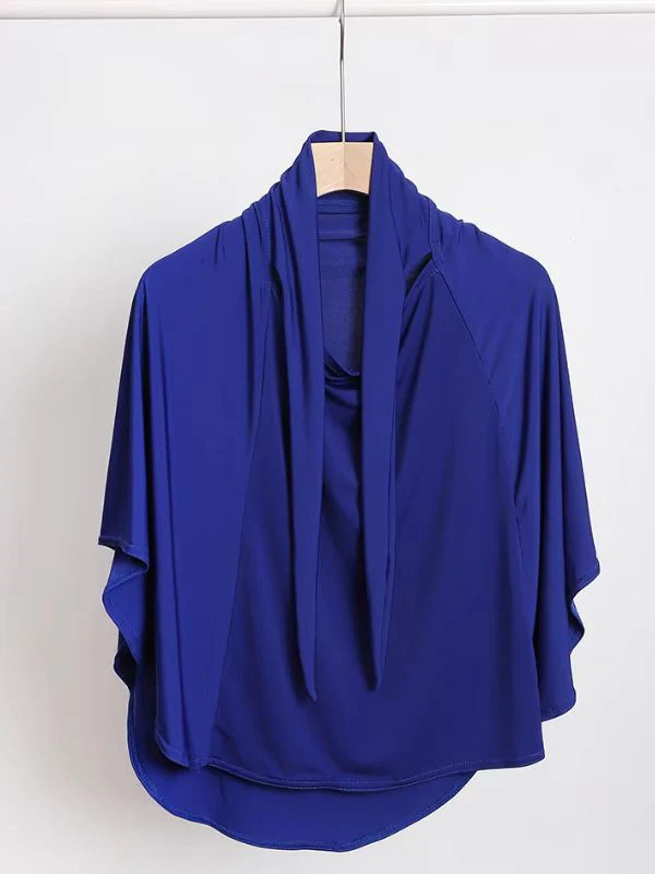 Hijab long "Bleu Royal"