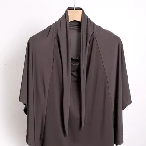 Hijab long "Gris Foncé"