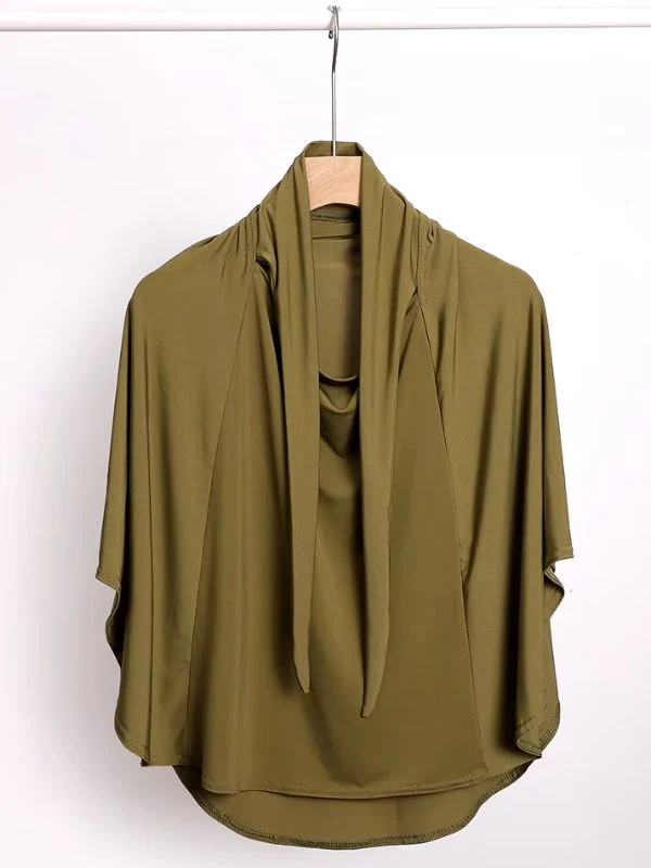 Hijab long "Vert Olive" – Image 2