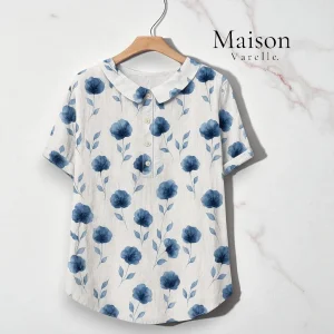 Mia™ | Chemise Décontractée pour Femmes avec Imprimé Floral