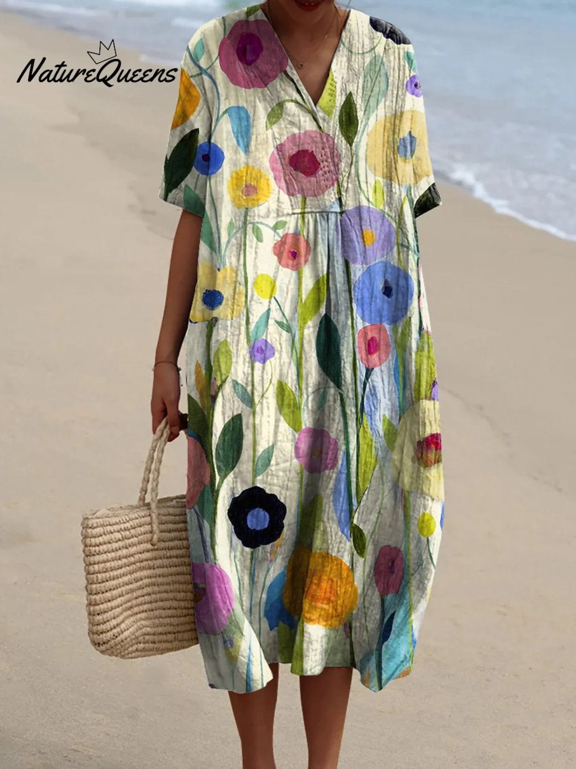 Aubane | Robe Fleurs Aquarelle – Image 2