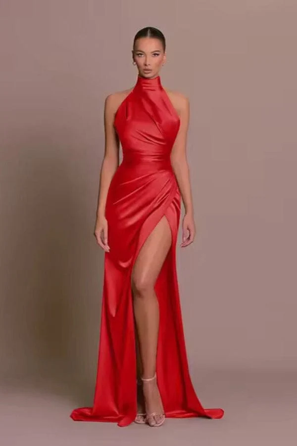 Longue Robe Rouge Fendue