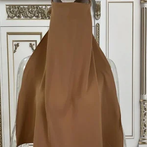 Niqab soie de médine "Café"