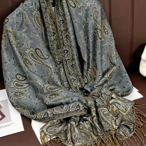 Pashmina gris anthracite