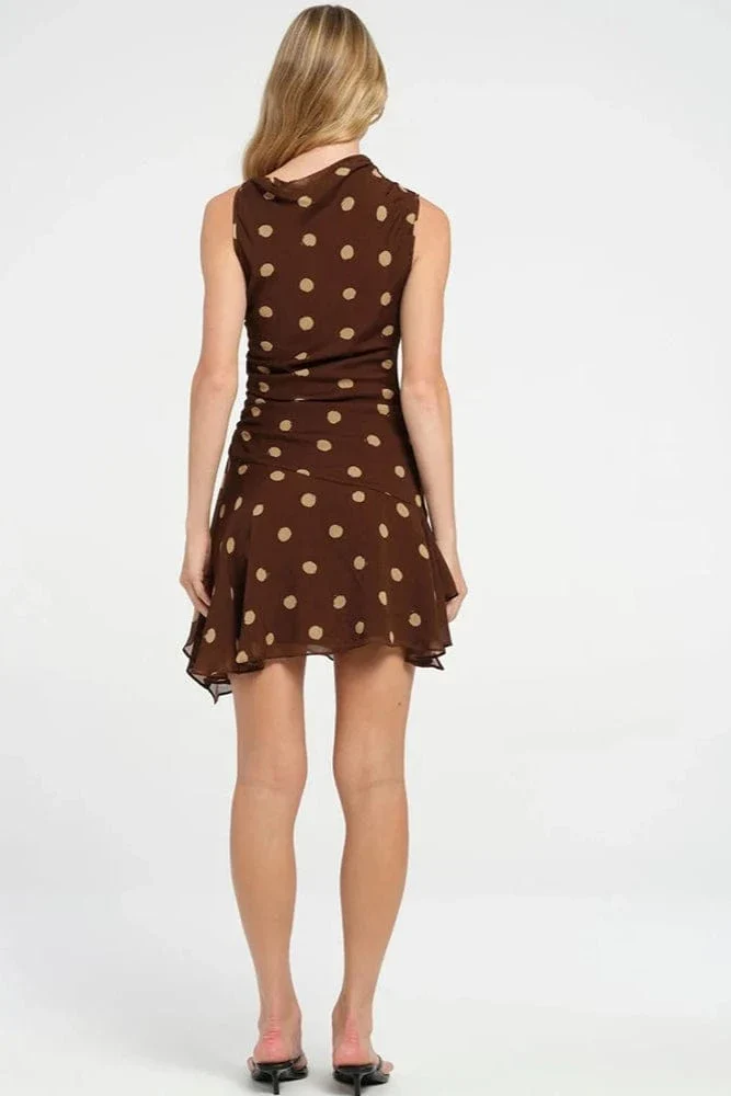 Robe A Pois Marron – Image 3