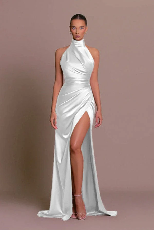 Robe Blanche Fendue