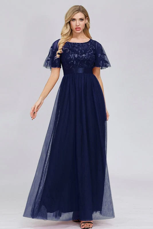 Robe Bleu Marine Chic – Image 2