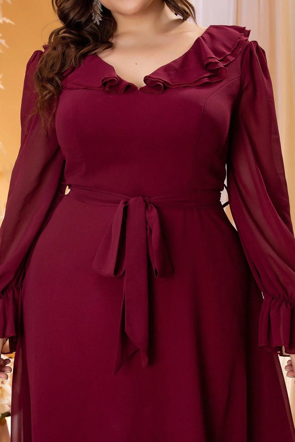 Robe Bordeaux Grande Taille – Image 3
