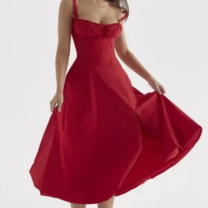 Robe Bustier Rouge