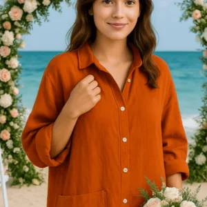 Robe Chemise Terracotta